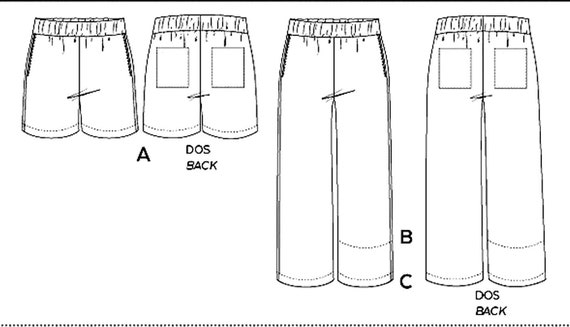 Jalie Denyse Pull-on Woven Pants & Shorts #4347 - Stonemountain