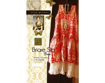 Tina Givens Briare Slip Dress sizes XS-3X Sewing Pattern # 6029