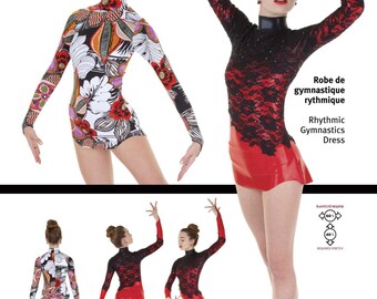 Jalie Rhythmic Gymnastics Dress w/Attached Briefs Sewing Pattern #3356 in 22 Sizes for Women & Girls