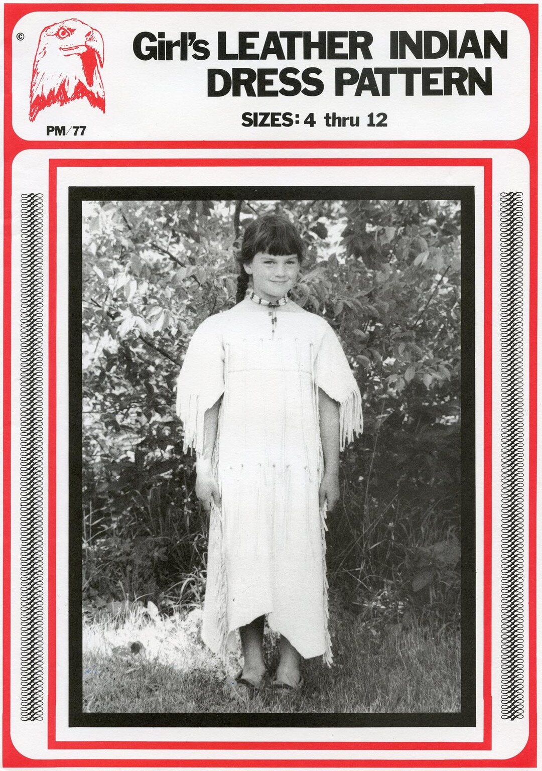 Buy Girl's Leather Indian Dress Sizes 4-12 Eagle's View Sewing Pattern 77 Native  American Plains Indian Style Online in India - Etsy