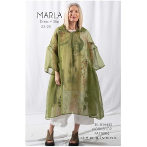 Tina Givens Marla Dress & Slip sizes XS-2X Sewing Pattern # 30233