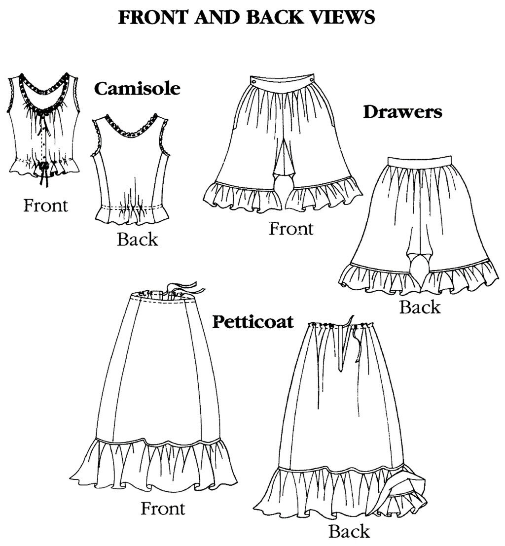  Folkwear #203 Edwardian Underthings Undergarments