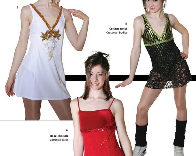 Jalie Figure Skating Dress With Attached Leotard Sewing Pattern 2674 in