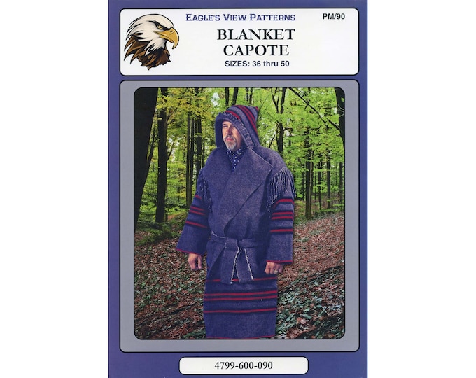 Missouri River Capote Hooded Blanket Coat Sewing Pattern - Traditional ...