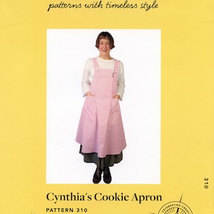 Folkwear Cynthia's Cookie Apron XS-2XL Sewing Pattern #310 1900's Style