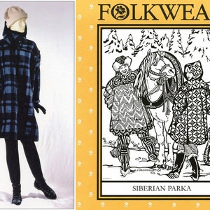 Folkwear Siberian Parka Sewing Pattern # 153 - Extra-Roomy, Easy to Sew sizes XS-XL