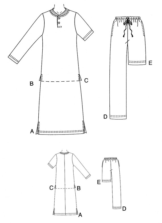 Men/'s and Teens Nightshirt McCall/'s 3849 Misses/' Pants and Shorts Tops