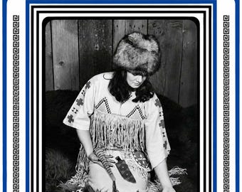 Native American Indian Woman's Leather Accessories Eagle's View Sewing Pattern # 96
