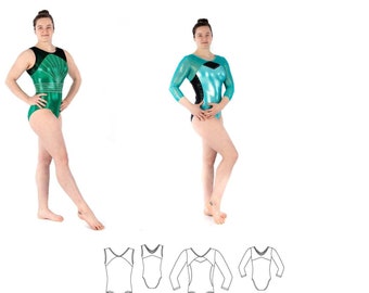 Jalie Kate Gymnastics Leotards Sewing Pattern # 3901 in 28 sizes - Women's XS-2XL & Girls 2-13