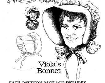 Viola's Sun Bonnet 1800s-1920s Style for Women & Girls - Buckaroo Bobbins Sewing Pattern