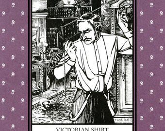 Folkwear Victorian Shirt, Tunic, Overshirt or Nightshirt Sewing Pattern # 202 Men's & Women's sizes XS-XL