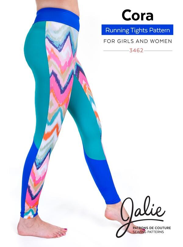 Jalie Running Tights Leggings Shorts Sewing Pattern 3462 Cora 27 Sizes for Women and Girls