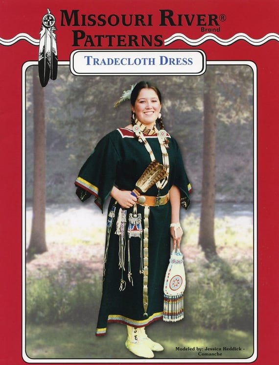 Missouri River Native American Indian Tradecloth Dress Sewing Pattern # 19 Sizes Small - X-large