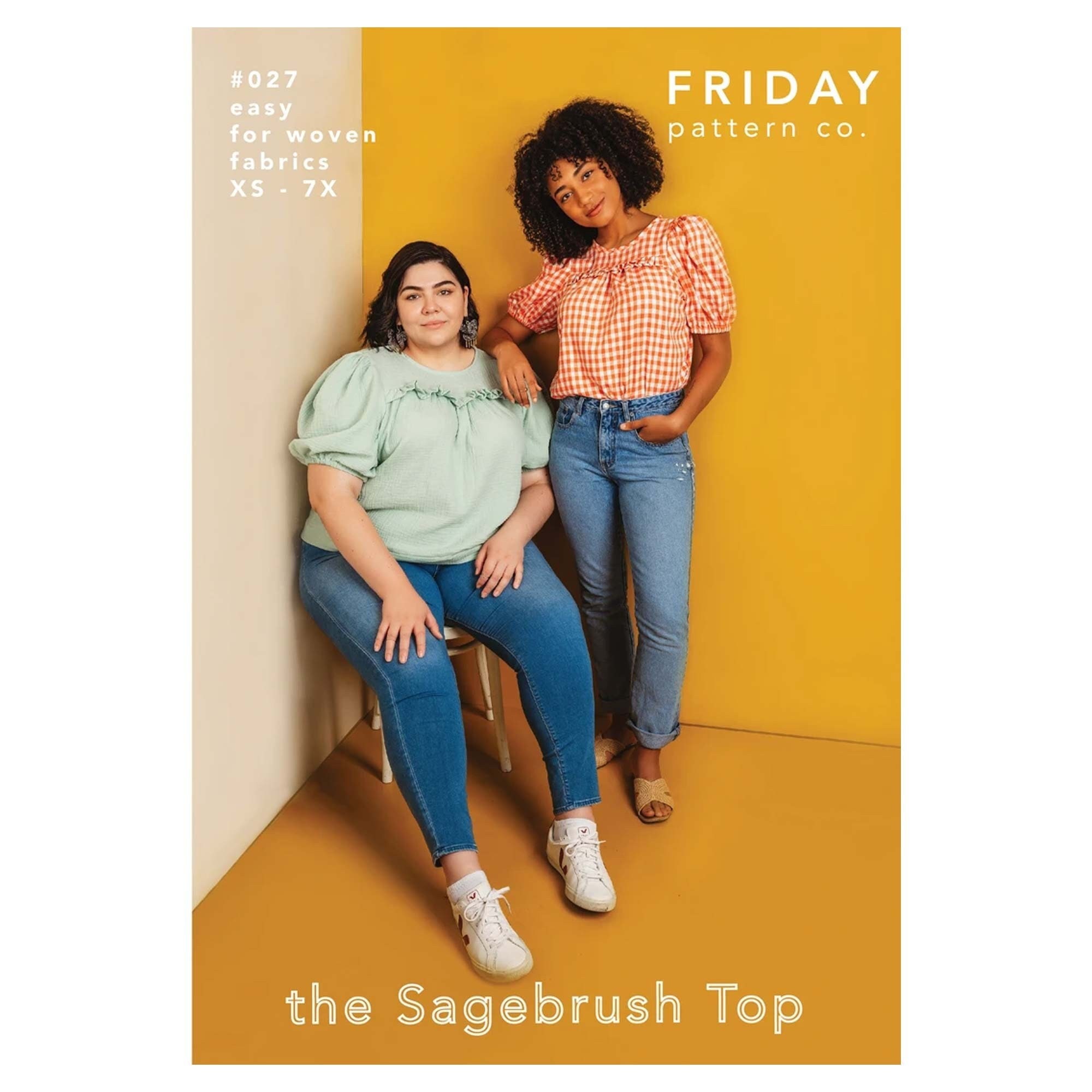 The Sagebrush Top - Elegant & Easy-to-sew Blouse sizes XS-7X Friday Pattern  Co. Sewing Pattern # 027