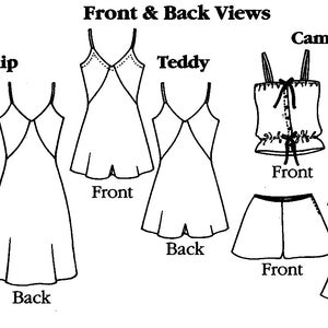 Folkwear Intimacies Sewing Pattern 219 Camisole Tap Pants - Etsy