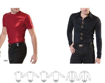 Jalie Men's & Boys' Figure Skating Bodyshirts Sewing Pattern # 2802 in 22 Sizes