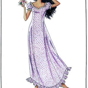 Semi-fit Maxi Dress w/Sweetheart Neckline size 4-16 - Victoria Jones Sewing Pattern #101
