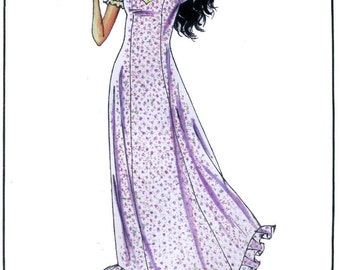 Semi-fit Maxi Dress w/Sweetheart Neckline size 4-16 - Victoria Jones Sewing Pattern #101
