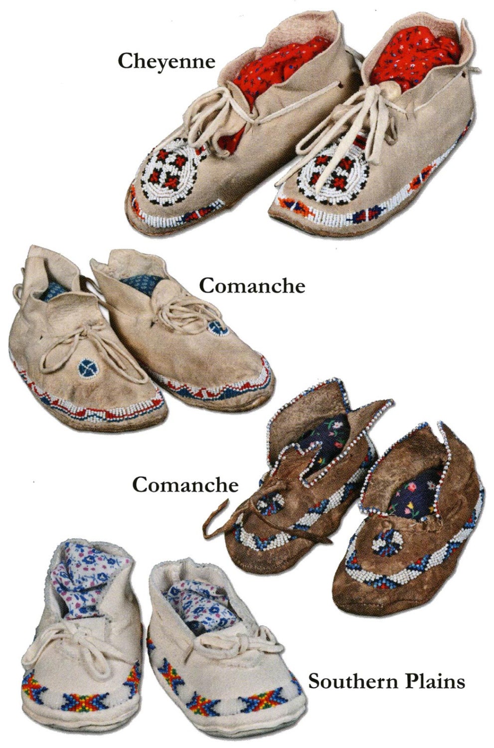 Missouri River Plains Style Indian Moccasin Infant Toddler Child Sewing Pattern 