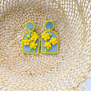 BUTTERCUP - Modern Polymer Floral Earrings