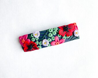 SARAH - Polymer Clay Barrette