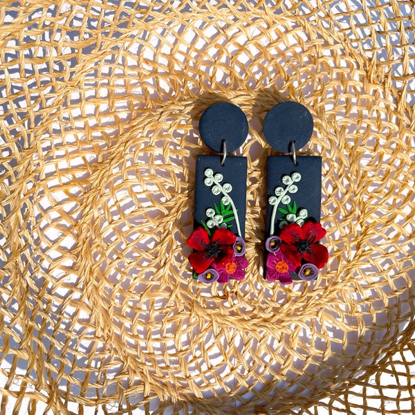 JENNY - Modern Floral Earrings