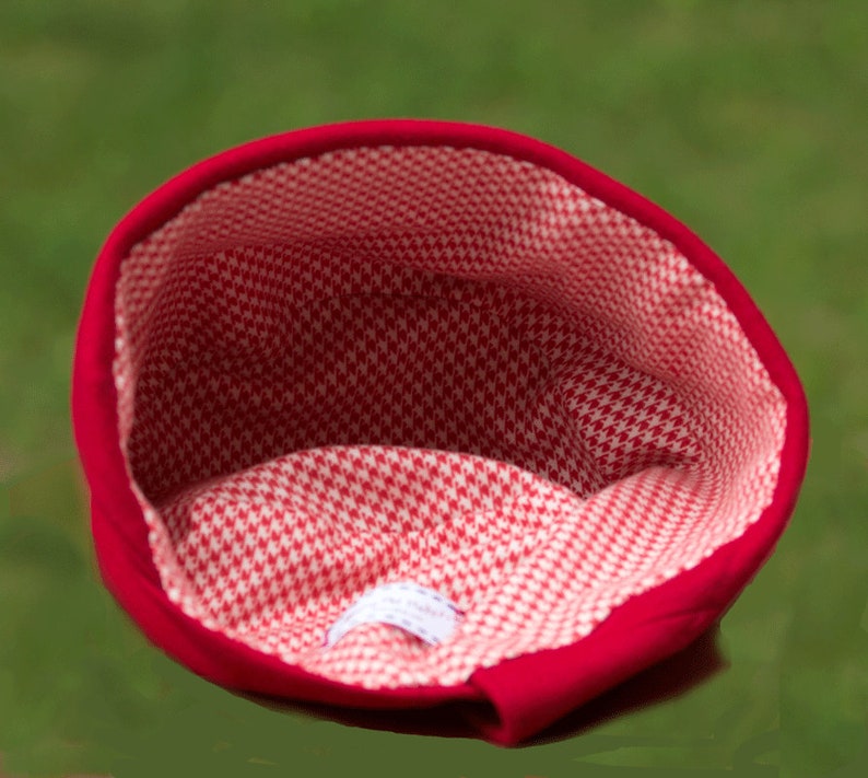 Lined 20s Gatsby Style Flapper Small Red Church Hat Red Pillbox Hat Upcycled Hat with Lapel Accent Tall Crown Red Wool Cloche