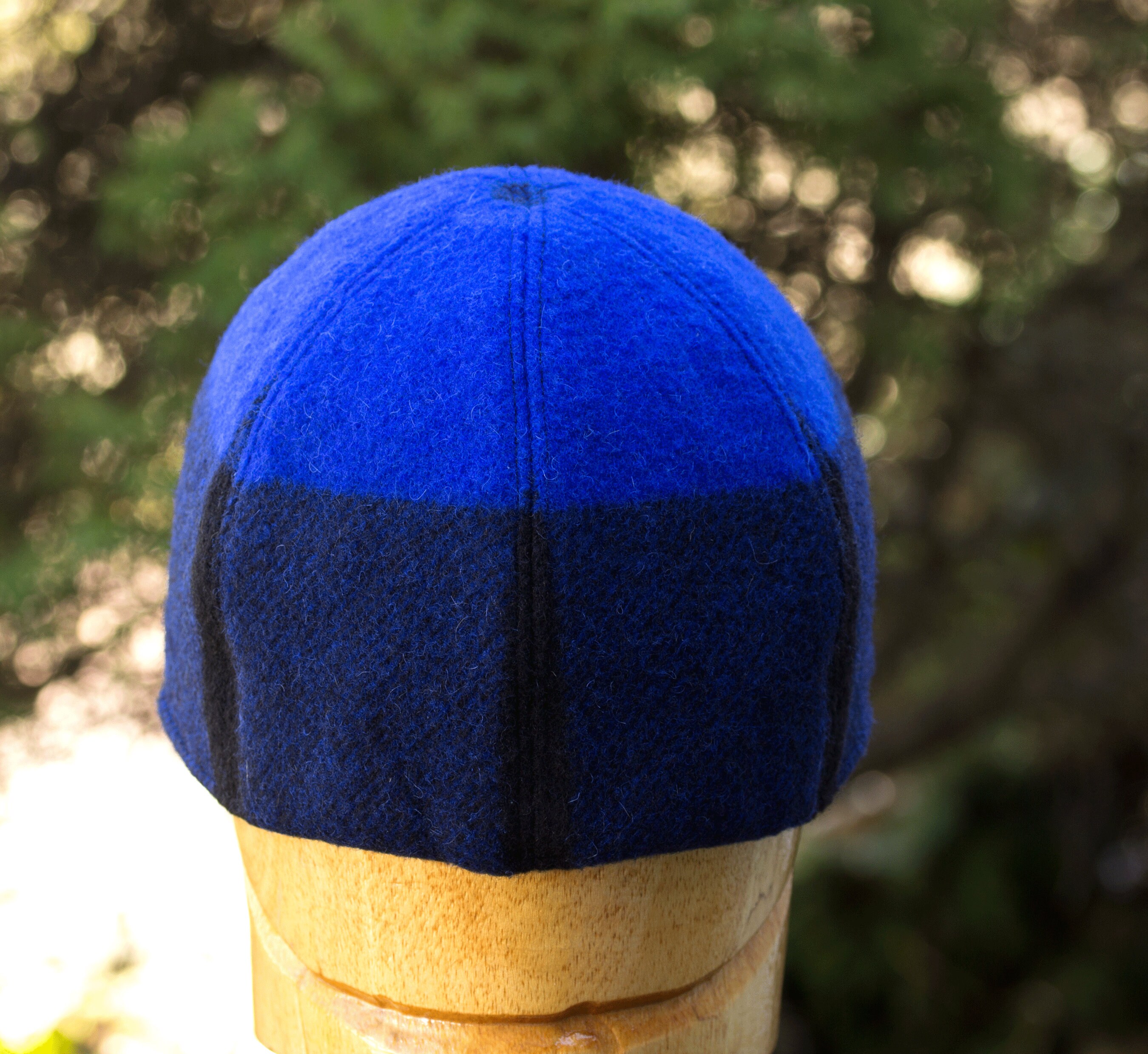 Blue Wool Baseball Cap in Big Buffalo 