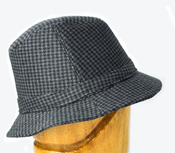 Dr. Henry Jones, Sr. Fedora Houndstooth Wool Tweed English Walking Hat  Trilby Elgin Hat Black, Brown, Grey Hounds Tooth Cosplay Hat -  Canada