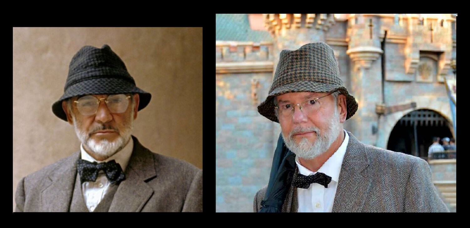 Dr. Henry Jones Sr. Fedora Houndstooth 