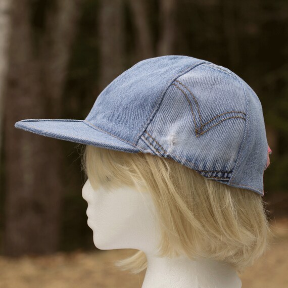 womens denim baseball cap