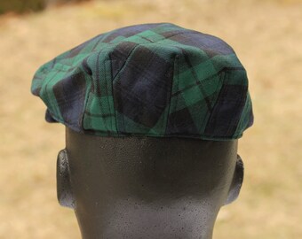 Summer-weight Green \u0026 Black Plaid Wool 