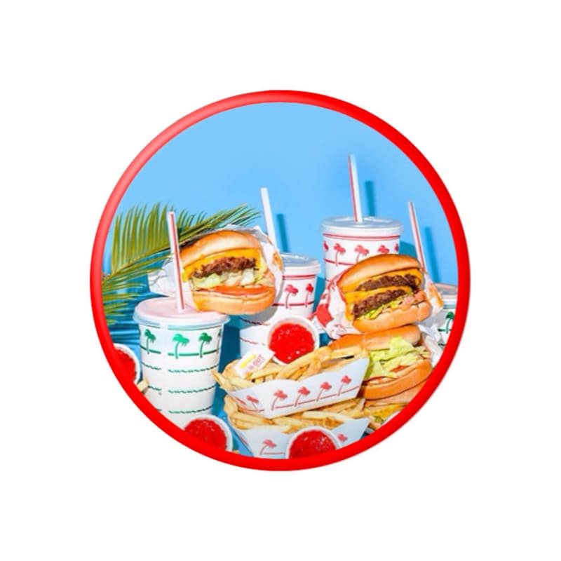 In N Out Name Tag - Etsy