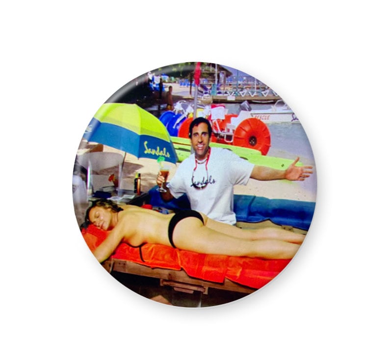 Jamaica Jan Sun Princess Pinback Button