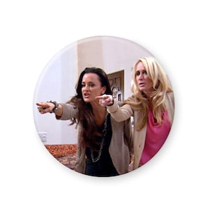 Housewives Pointing Pinback Button