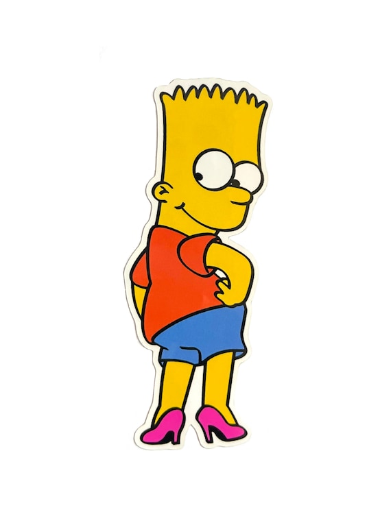 Bart in Heels Sticker