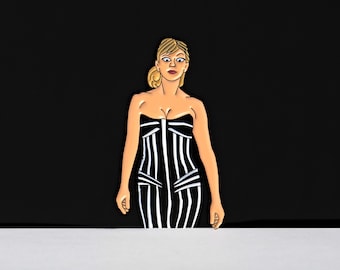 Ramona Crazy Eyes Enamel Pin - Housewives Collectible (1.5")