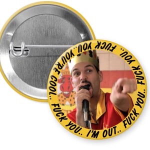 Halfbaked Fuck You Pinback Button