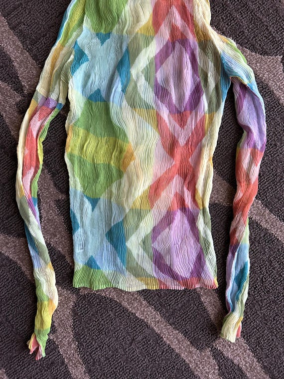 Jupe Vintage Issey Miyake Tournesol à Plis - Taille 2, Rare Et En Super état