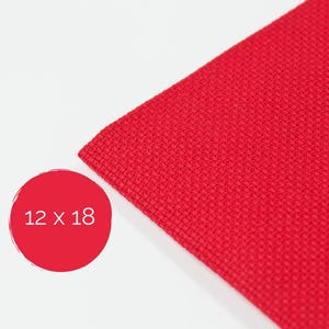Red Aida Cloth: 14 Count Cotton Fabric for Cross Stitch (12x18 inches)