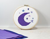 PDF DOWNLOAD Starry Night Cross Stitch, Constellation Art Gift, Zodiac Wall Decor, Instant Download, Modern Cross Stitch Pattern, DIY Crafts