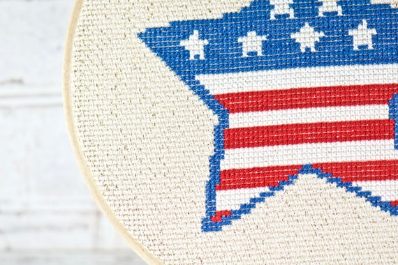 4th of Jule cross stitch pattern make america great again patriot day ...