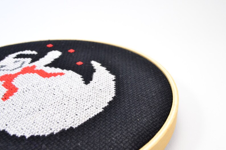 Halloween Cute Ghost Counted Cross Stitch PDF Pattern, Trick or Treat, Beginner Embroidery Pattern, Spooky Creepy Decor, Cross Stitch DIY image 4
