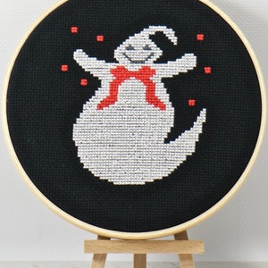 Halloween Cute Ghost Counted Cross Stitch PDF Pattern, Trick or Treat, Beginner Embroidery Pattern, Spooky Creepy Decor, Cross Stitch DIY image 8