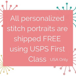 Custom Graduation Gift Stitch Portrait - Personalized High School ...