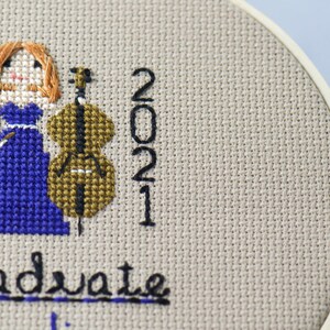 Custom Graduation Gift Stitch Portrait - Personalized High School ...