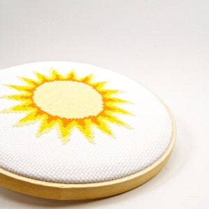 June Sun Counted Cross Stitch Pattern, Instant download, Simple Cross Stitch, DIY Crafts, You Are My Sunshine Design, Fun Embroidery Design