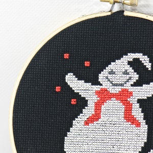 Halloween Cute Ghost Counted Cross Stitch PDF Pattern, Trick or Treat, Beginner Embroidery Pattern, Spooky Creepy Decor, Cross Stitch DIY image 5