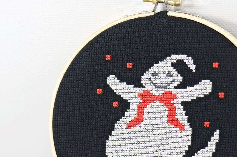 Halloween Cute Ghost Counted Cross Stitch PDF Pattern, Trick or Treat, Beginner Embroidery Pattern, Spooky Creepy Decor, Cross Stitch DIY image 5