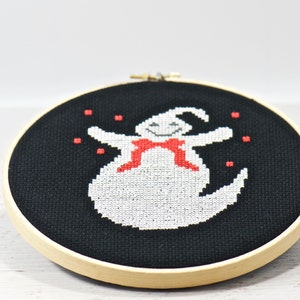 Halloween Cute Ghost Counted Cross Stitch PDF Pattern, Trick or Treat, Beginner Embroidery Pattern, Spooky Creepy Decor, Cross Stitch DIY image 6